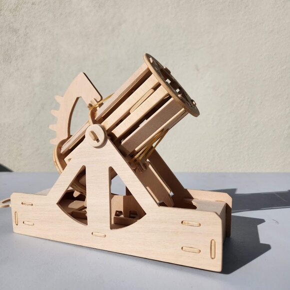 Handmade Leonardo Da Vinci Bombard Cannon History Social Studies Roman Model Cat - Picture 4 of 11
